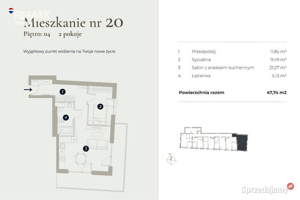 2 pokoje 4774 m Widok na Beskidy Sprzedaż Bielsko-Biała
