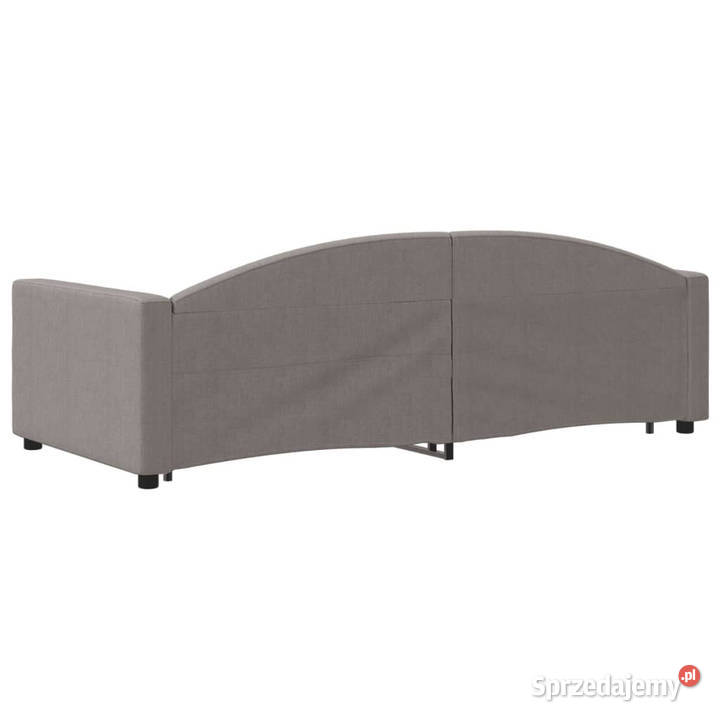 Sofa rozsuwana z szufladami taupe tkanina 90x200 75cm Warszawa