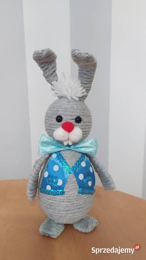 Króliczki Wielkanoc dekoracja rękodzieło wielokolorowy podkarpackie Sędziszów Małopolski