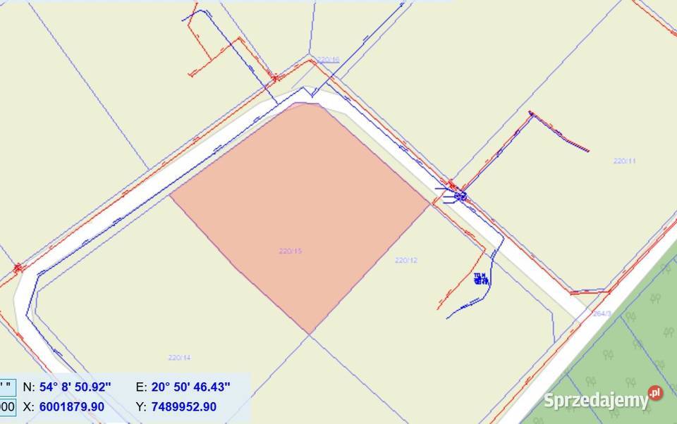 Działka budowlana Galiny 011 ha lasu budowlana warmińsko-mazurskie sprzedam