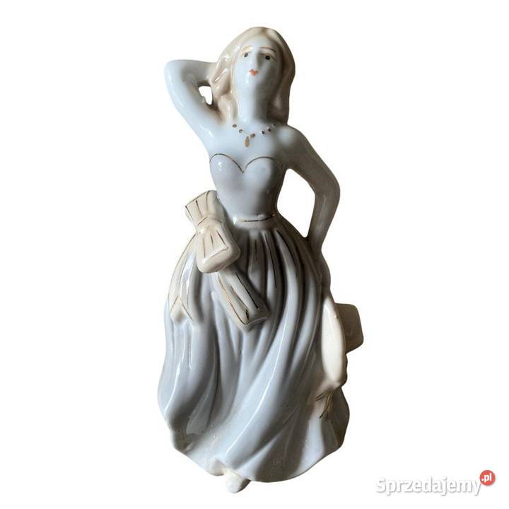 Porcelanowa figurka eleganckiej damy z Warszawa sprzedam