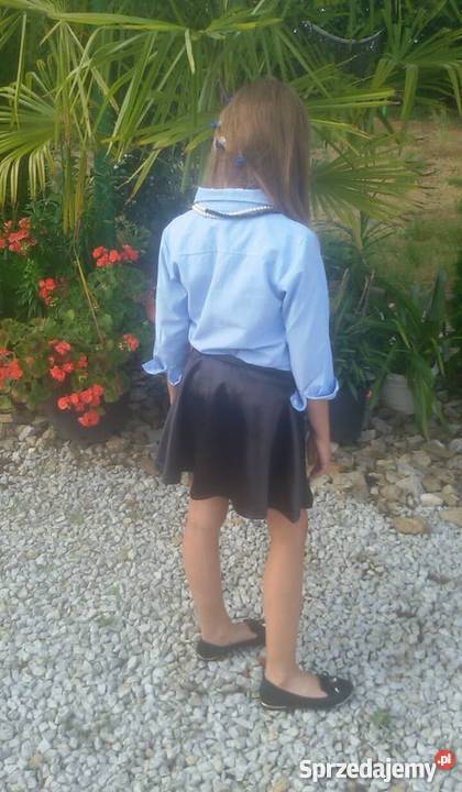 Elegancki galowy komplet koszula spódnica ok 140 8 lat+ Leszno sprzedam