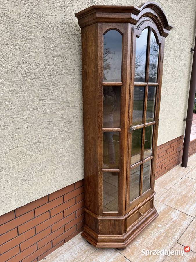 Witryna stylowa holenderska ciemny dąb kredens Garwolin sprzedam