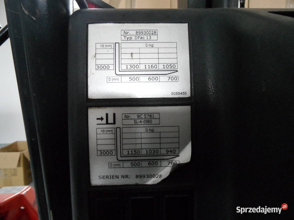 Wózek widłowy elektryczny EFG DF 13 Jungheinrich warmińsko-mazurskie Olsztyn