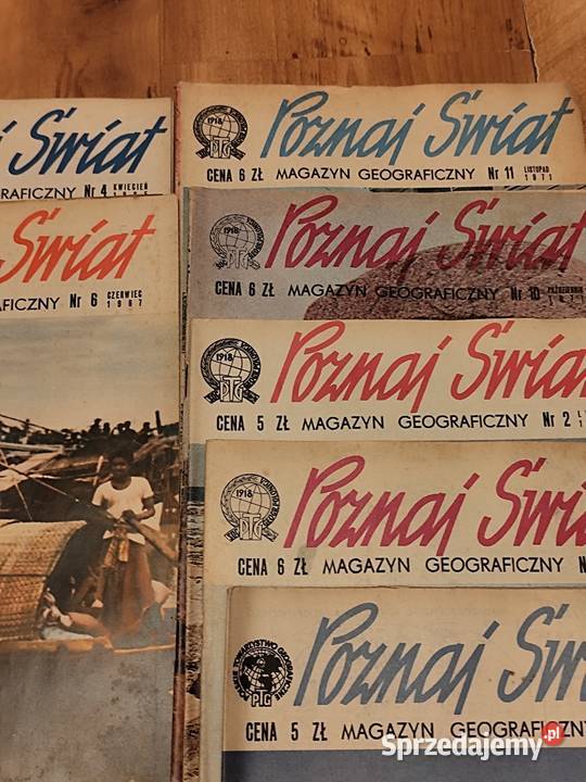 Czasopisma POZNAJ ŚWIAT lata 6578 Książki i Podręczniki sprzedam