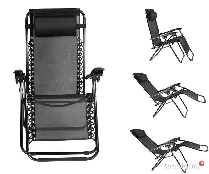 Leżak ogrodowy plażowy fotel składany z Poznań