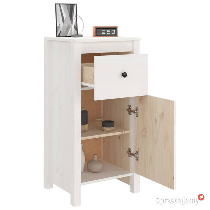Szafki 2 białe 40x35x80 lite drewno sosnowe Warszawa sprzedam