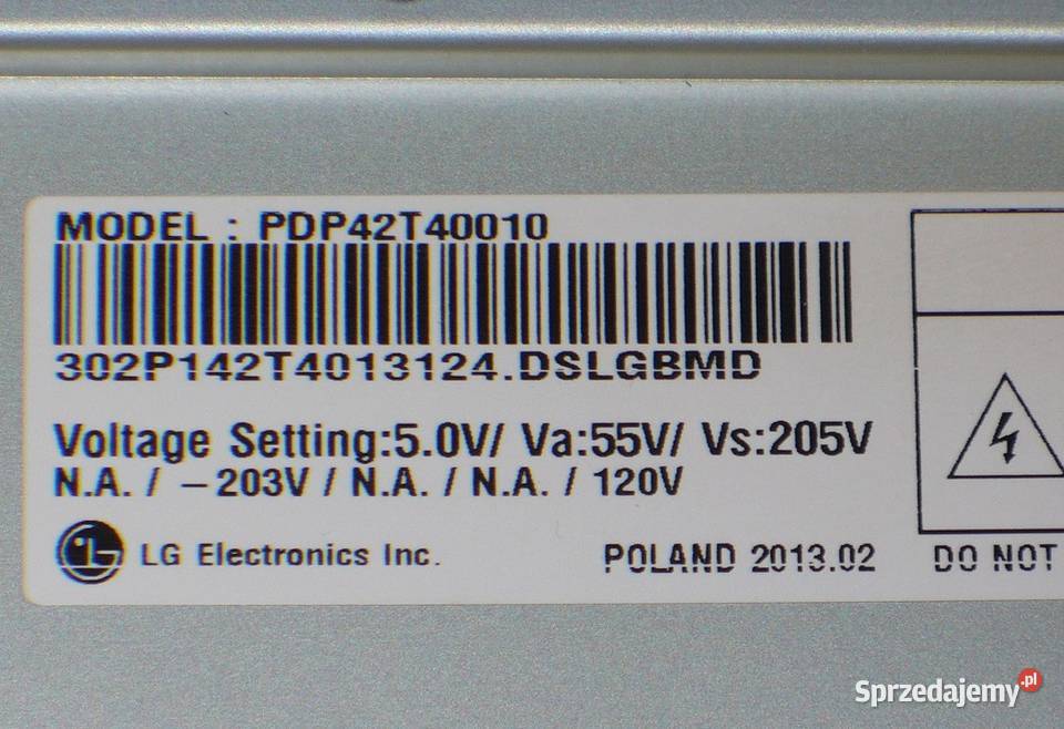 Matryca PDP42T40010 TV LG 42PN450B Plazma Telewizory lubelskie Lublin