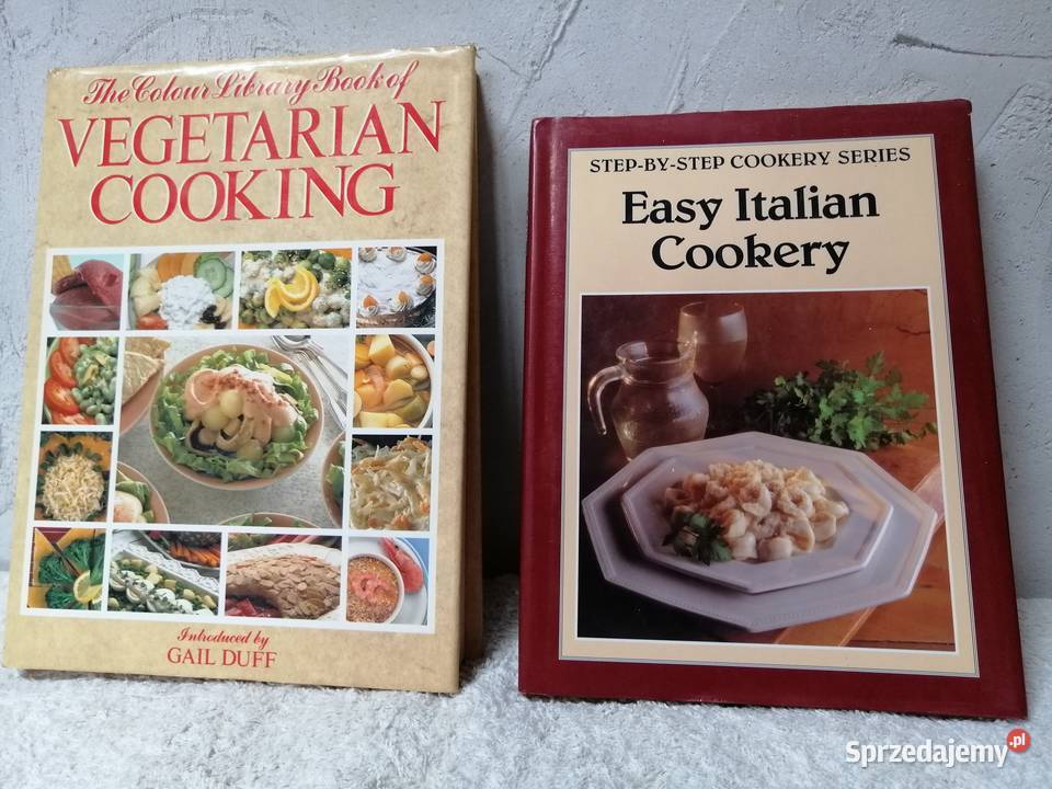 Książki Vegetarian Cooking + Easy Italian Cookery