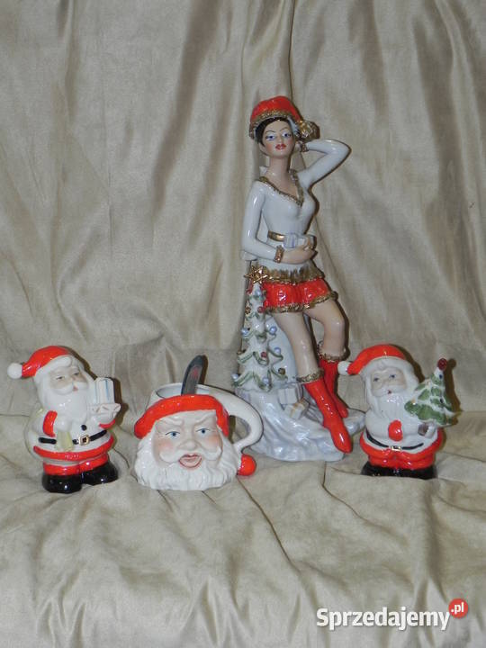Porcelana na święta Mikołaj Śnieżynka ozdoba Środa Wielkopolska