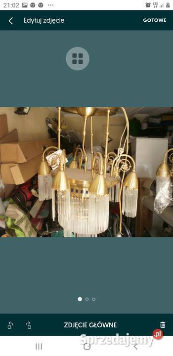 Lampy salonowe z krysztalsmi wielkopolskie Kórnik