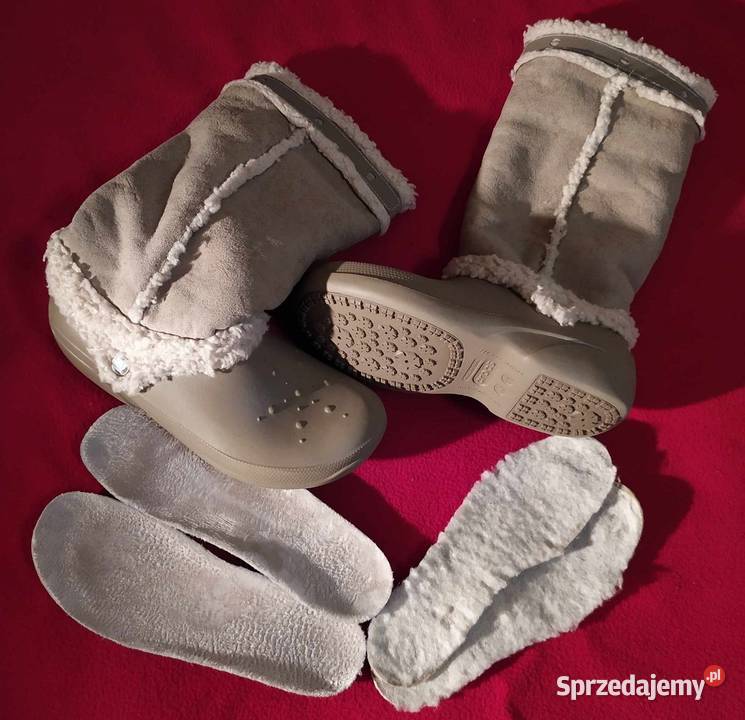 Klapki crocs Kozaki futro ultralekkie W11 EU Lublin