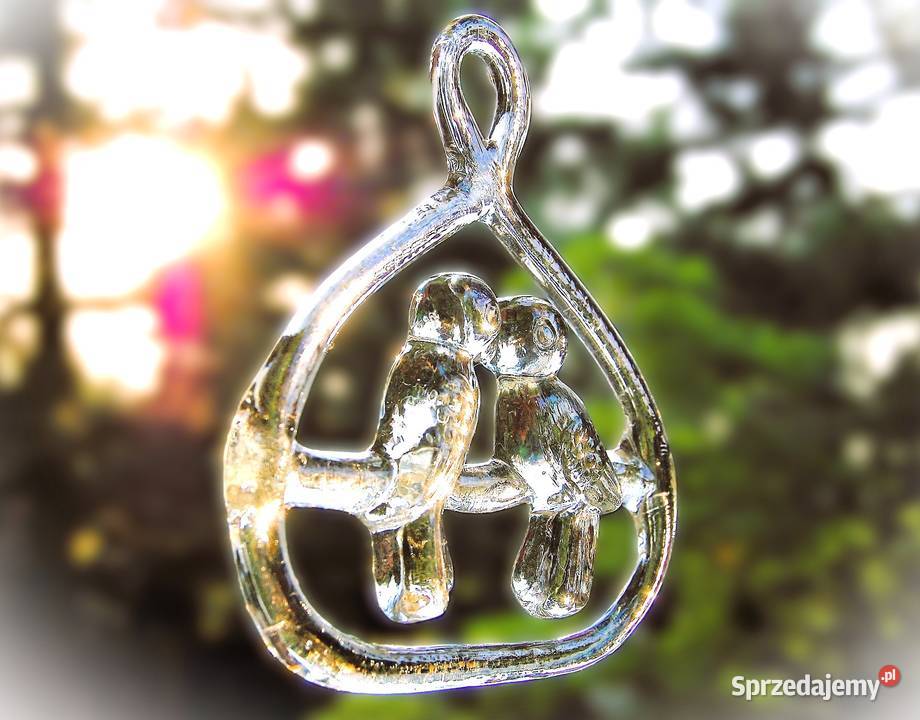 Bertil Vallien Kosta Boda ptaki szklana przezroczysty