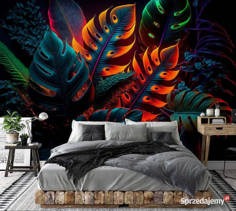 Tapeta fototapeta Liście monstera 3D Fototapety Leszno sprzedam