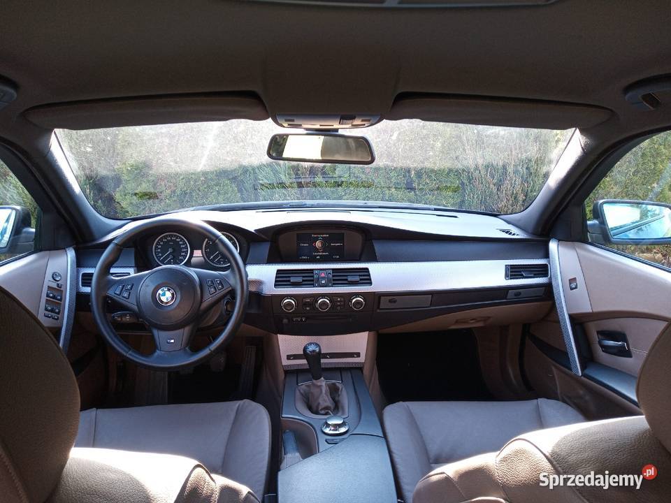 BMW e60 231 manual brązowe skóry M54 sprowadzony ESP Radom