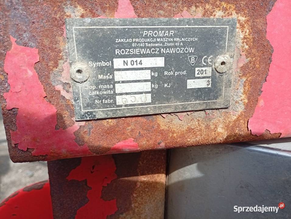Siewka rozsiewacz nawozu Kłodawa