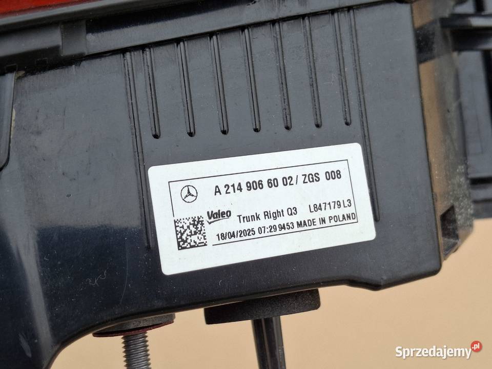 MERCEDES EKLASA W214 S214 KOMBI LAMPA TYLNA lubuskie Bieleń