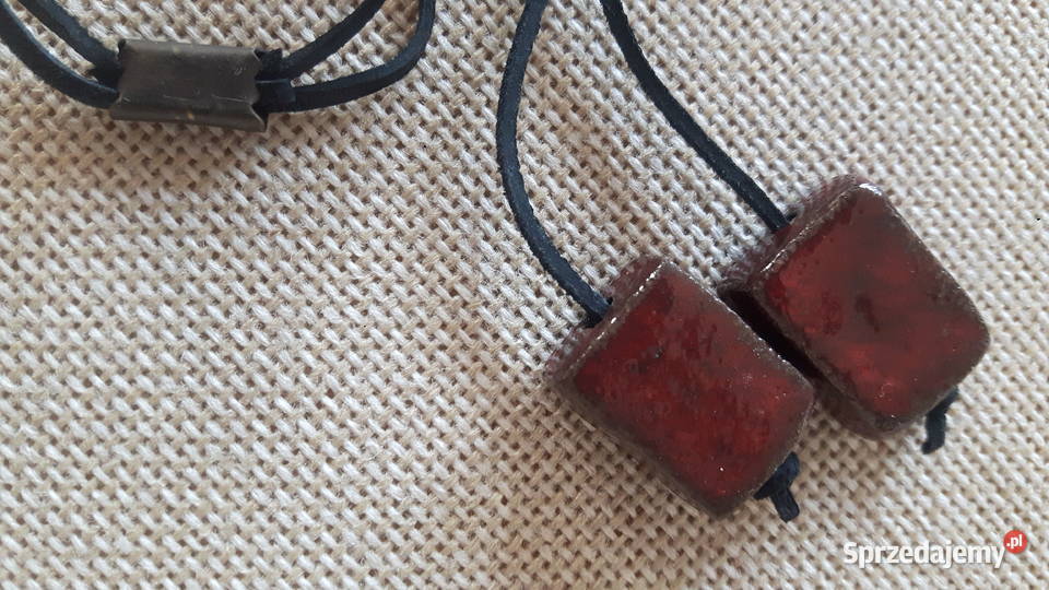 Naszyjnik ceramiczny ręcznie wykonany