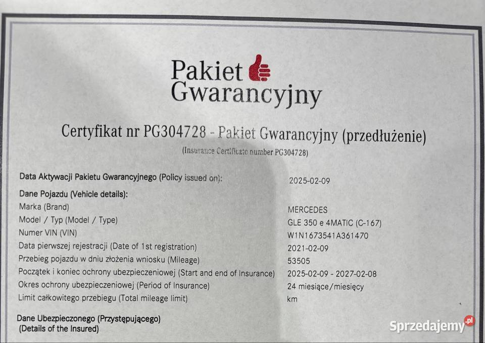 Mercedes GLE 350e Coup Gwarancja ASO FV 23 skórzana tapicerka Morzyczyn