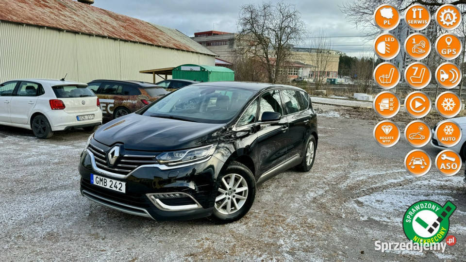 Renault Espace 1.6DCI 160KM Automat masarze full led 7 os.pół skóry radary…