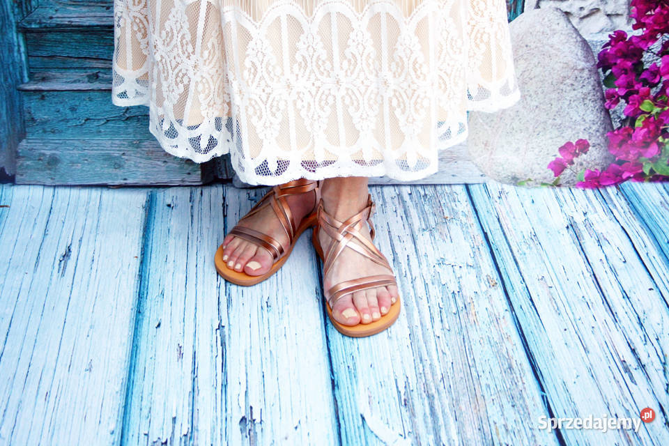 Sandały ze skóry naturalnej 38 42 Rozmiar 39 Poznań