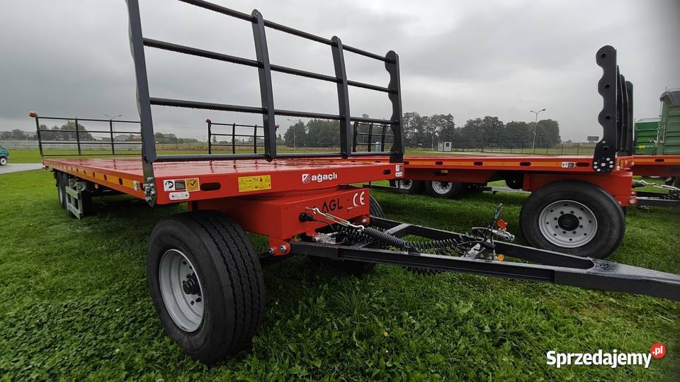 Przyczepa platforma 15ton AGL 3 osie do balotów Rolnictwo Kutno sprzedam