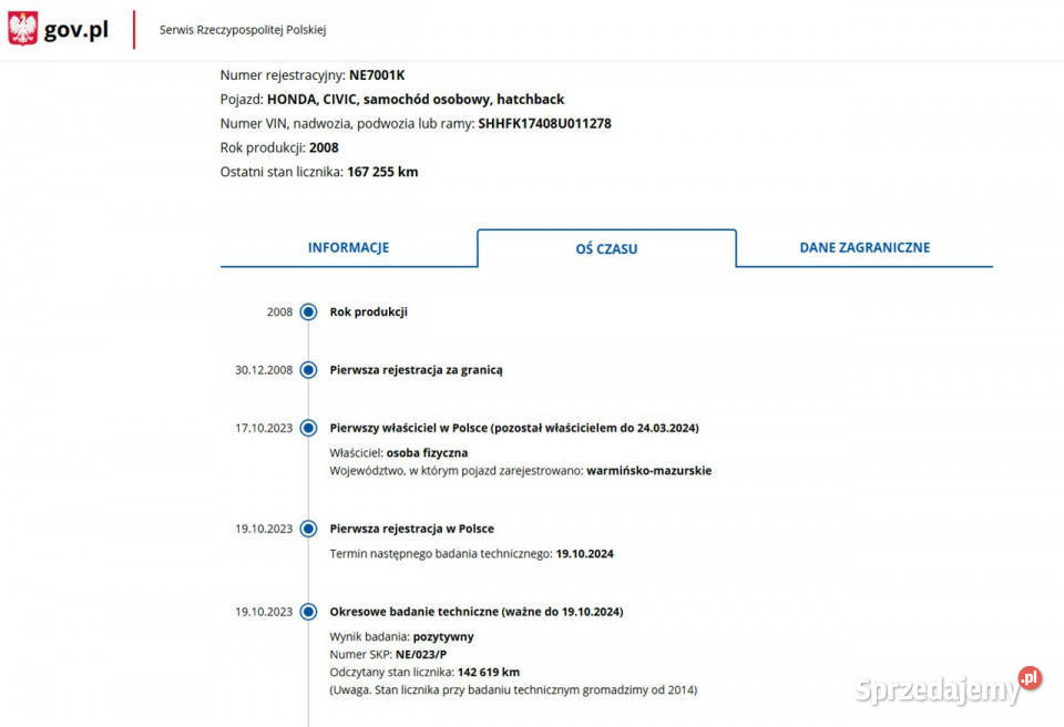 Honda Civic Benzyna Zarejestrowany Ubezpieczony centralny zamek Elbląg