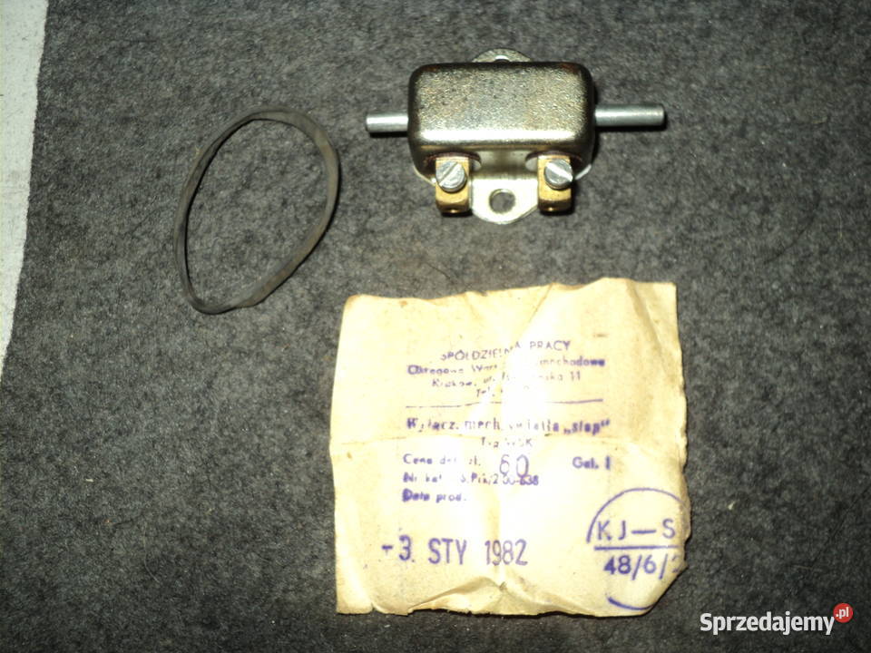WSK Wyłącznik STOP Oryginał z Epoki OWS Kraków małopolskie Gorlice