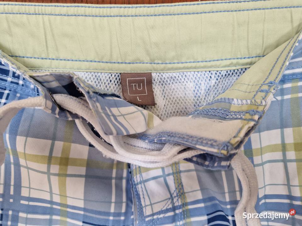 Spodenki szorty kąpielówki męskie w kratę małopolskie Bibice