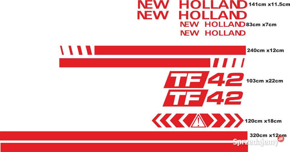 Naklejki Holland TF42 zamienniki Bydgoszcz sprzedam