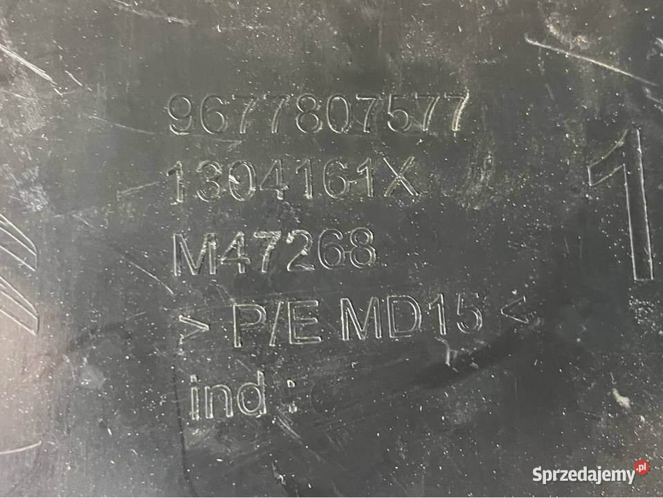 Osłona kolumny kierowniczej 9677807577 peugeot Szczecin