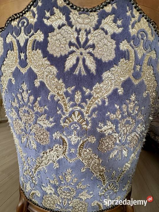 Luksusowy komplet mebli Ludwik rokoko sofa 2 Świdnica
