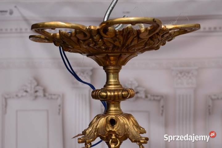 Królewski Gigant Żyrandol z Brązu Lampa 78 sprzedam