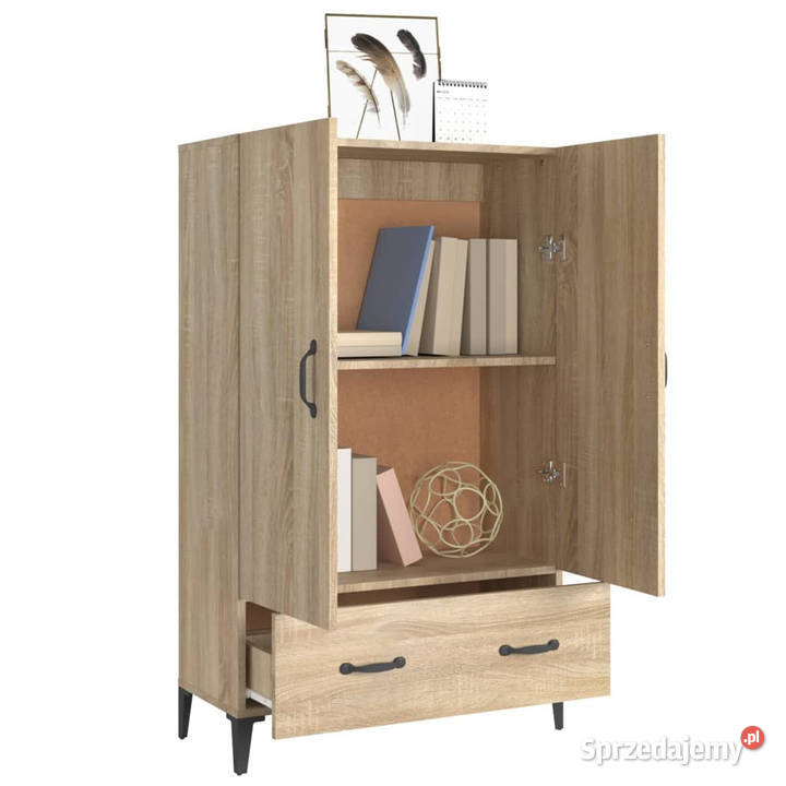 Wysoka szafka dąb sonoma 70x31x115 materiał Warszawa