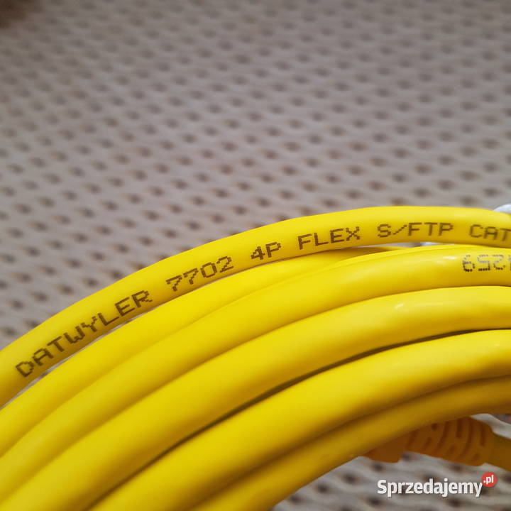 Kabel Krosowy LAN DATWYLER kat6a flex 4P Zolty