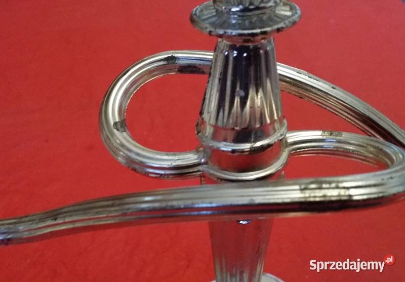 Stary angielski świecznik Silver Plated