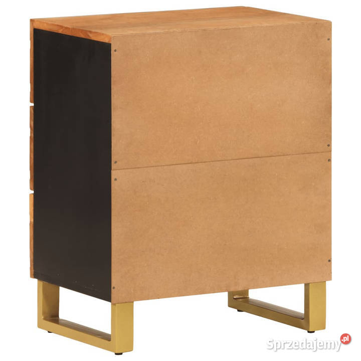 Szafka nocna brązowoczarna 50x33x60 lite drewno sprzedam