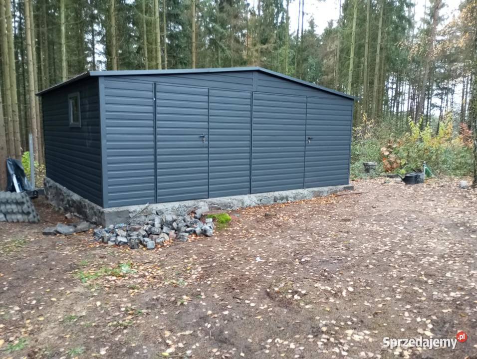 Garaż blaszany dwuspadowy 6x6procucent
