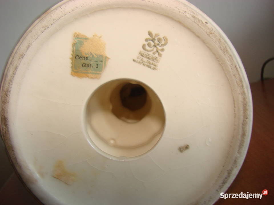 Włocławek fajansowy świecznik Pozostałe Pruszcz Gdański