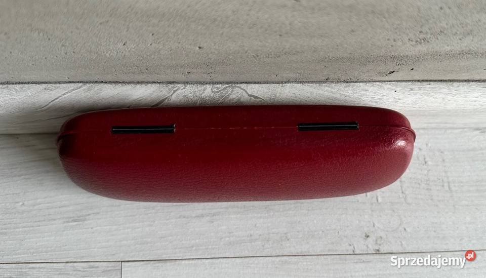 Bordowe etui na okulary twarde futerał Łódź sprzedam