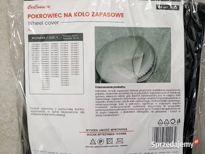 Pokrowiec na koło zapasowe Poniatowa