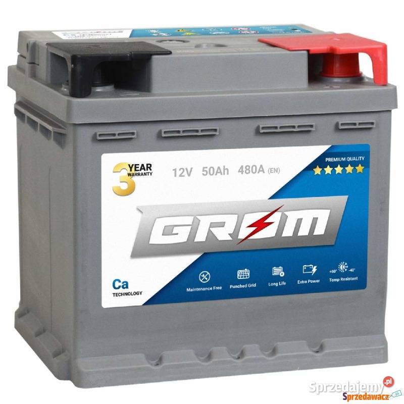 Akumulator Grom Premium 50Ah 480A Akumulatory Suwałki