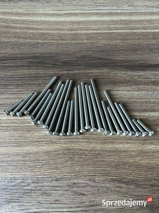 NOWY KOMPLET ŚRUB NIERDZEWNE ŚRUBY SILNIKA MZ śląskie