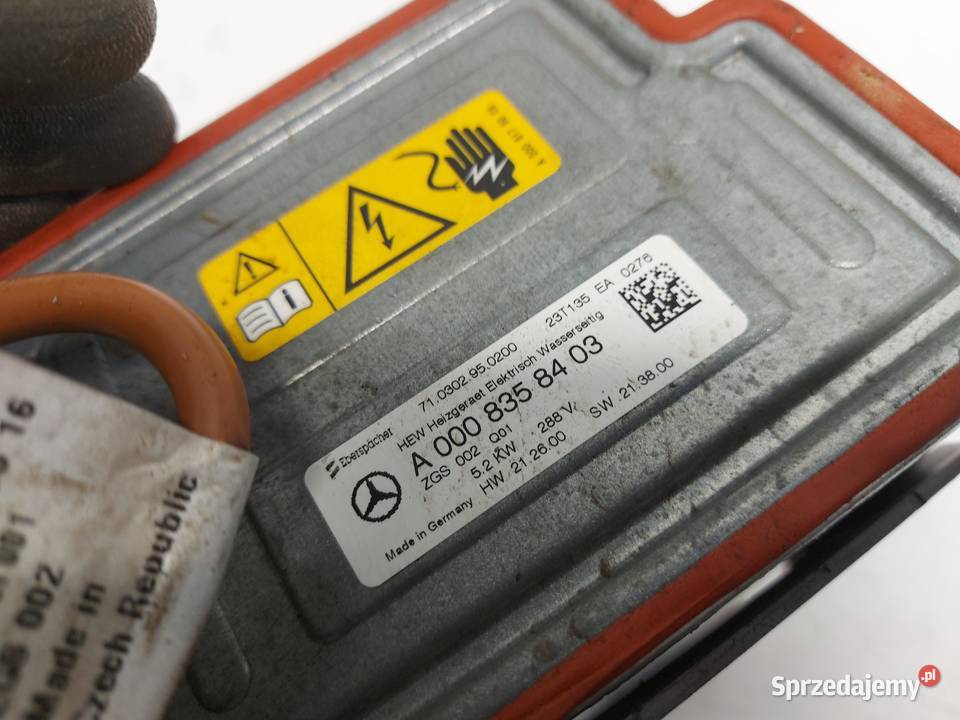 Mercedes EQA 250 W243 NAGRZEWNICA ELEKTRYCZNA Nagrzewnice dolnośląskie sprzedam