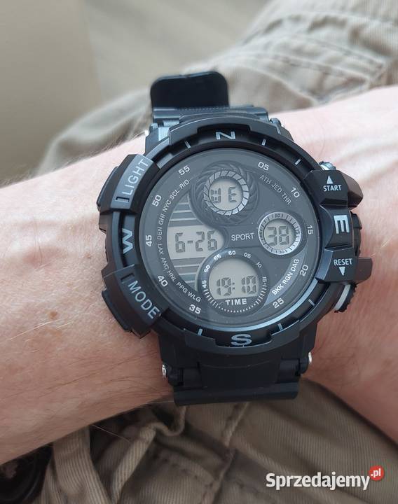 Masywny męski zegarek sportowy wielofunkcyjny mazowieckie Warszawa sprzedam