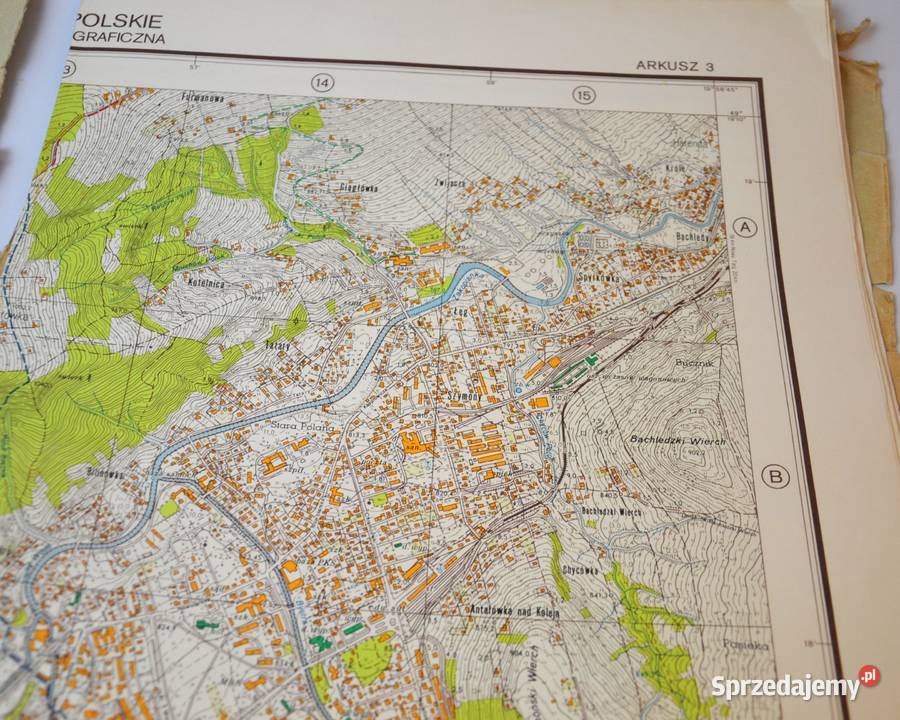Tatry Polskie wojskowe mapy topograficzne 1984r Antyki, Sztuka, Kolekcje Pomiechówek sprzedam