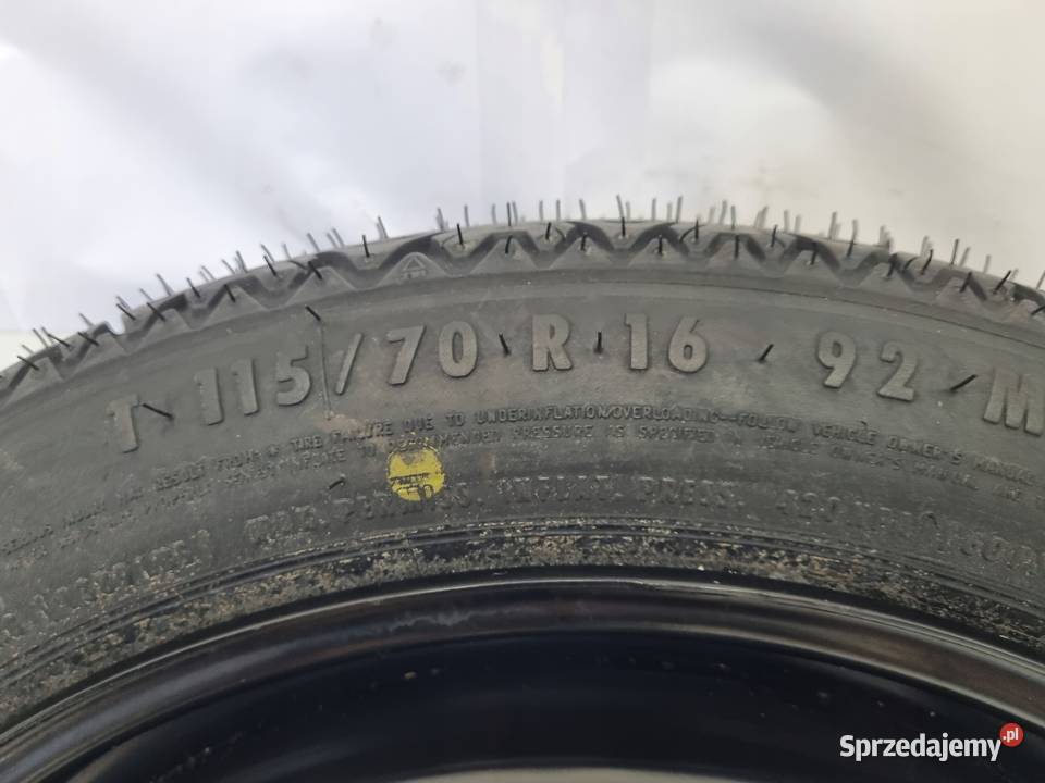 KOŁO DOJAZDOWE Opel Vectra C Astra H 11570 R16 Samochodowe Chełm