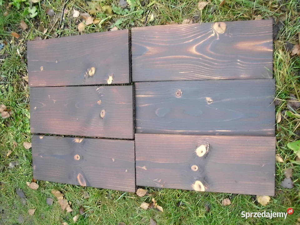 Półka opalana Shou Sugi Ban szczotkowana Warszawa