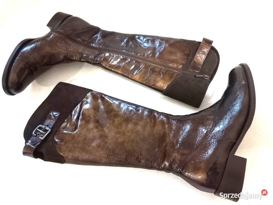 Buty brązowe Kozaki damskie r 375 Lasocki NOWE Damskie podlaskie Białystok