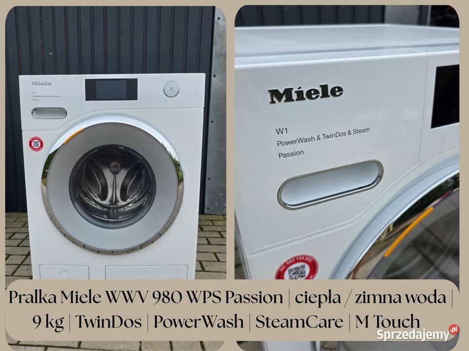 Pralka Miele WWV 980 WPS Passion ciepła zimna wolnostojące Pralki i suszarki Wrocław